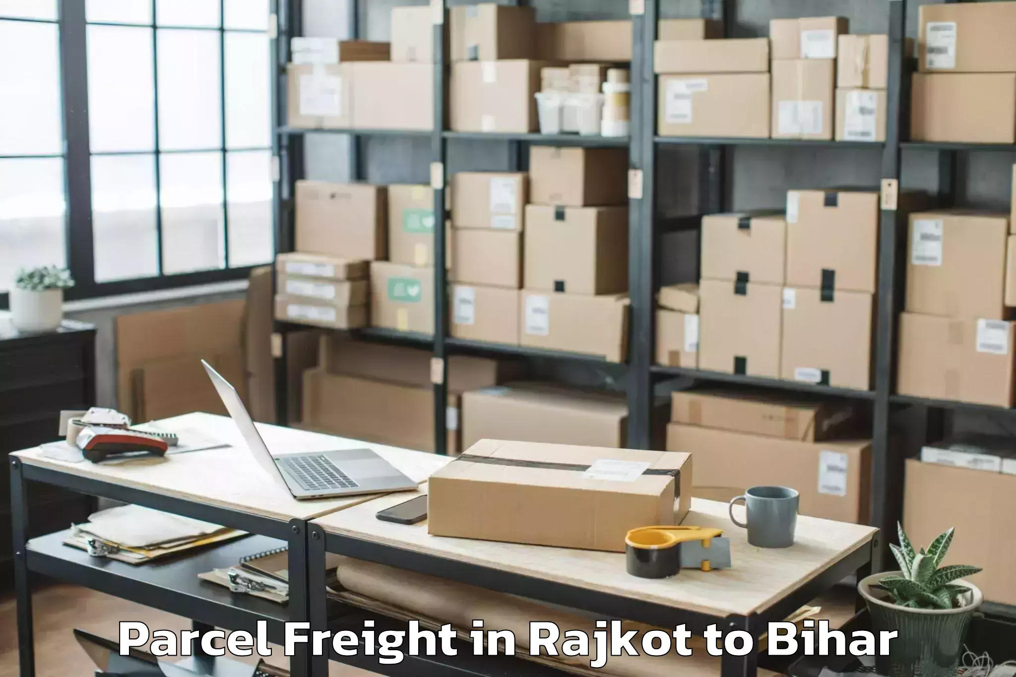 Book Rajkot to Simri Bakthiyarpur Parcel Freight Online